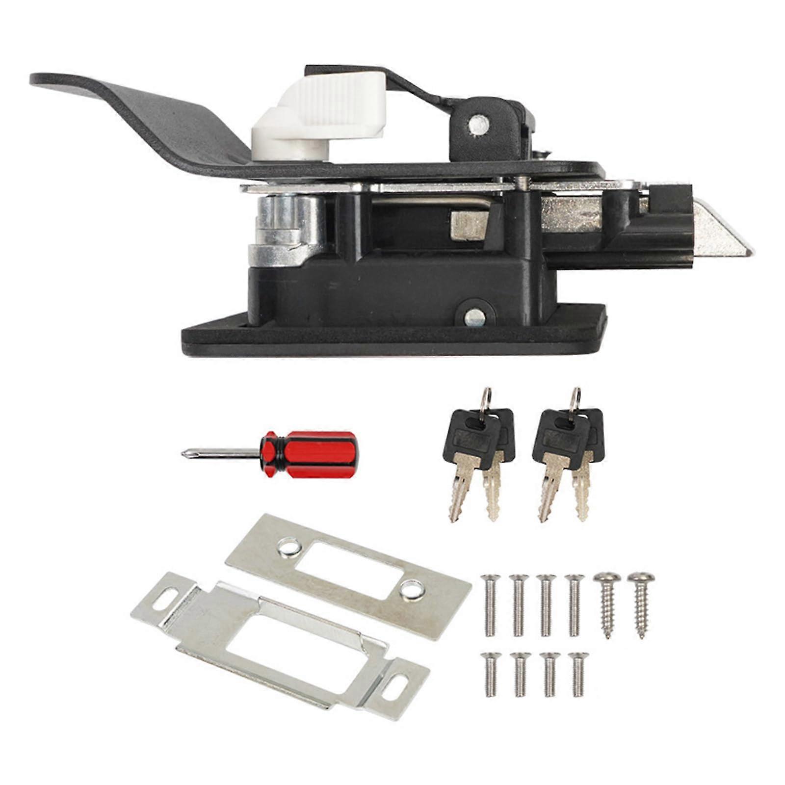 Door Locks For Motorhomes With Built-In Latches, Replacement Lock For Load Transporters, Includes Keys And Hardware