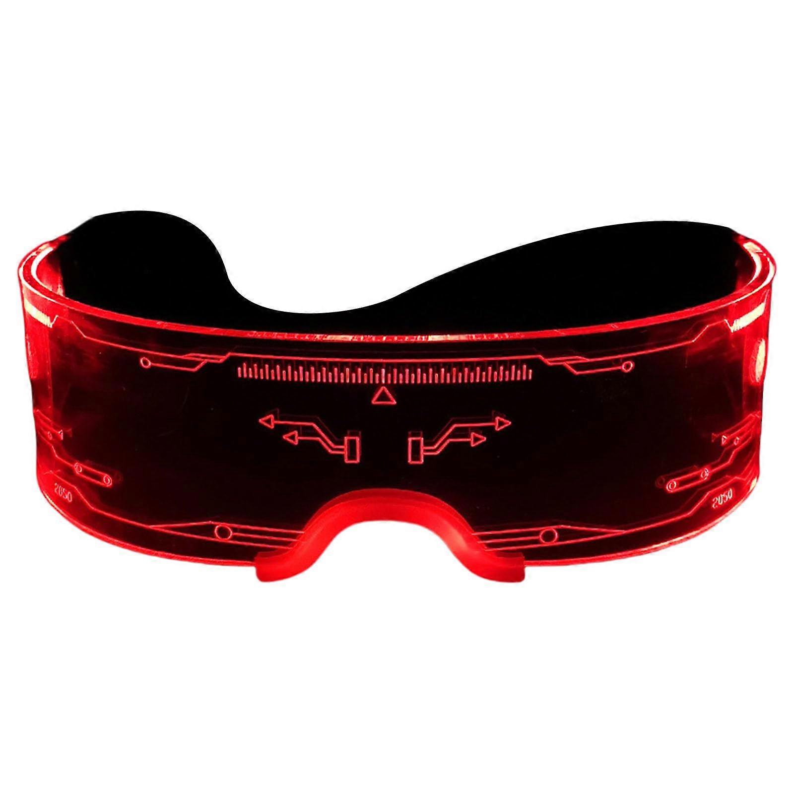 Cool LED Blink Glasses for Festivals, Colorful Light-Up Decorative Glasses for Parties and Celebrations