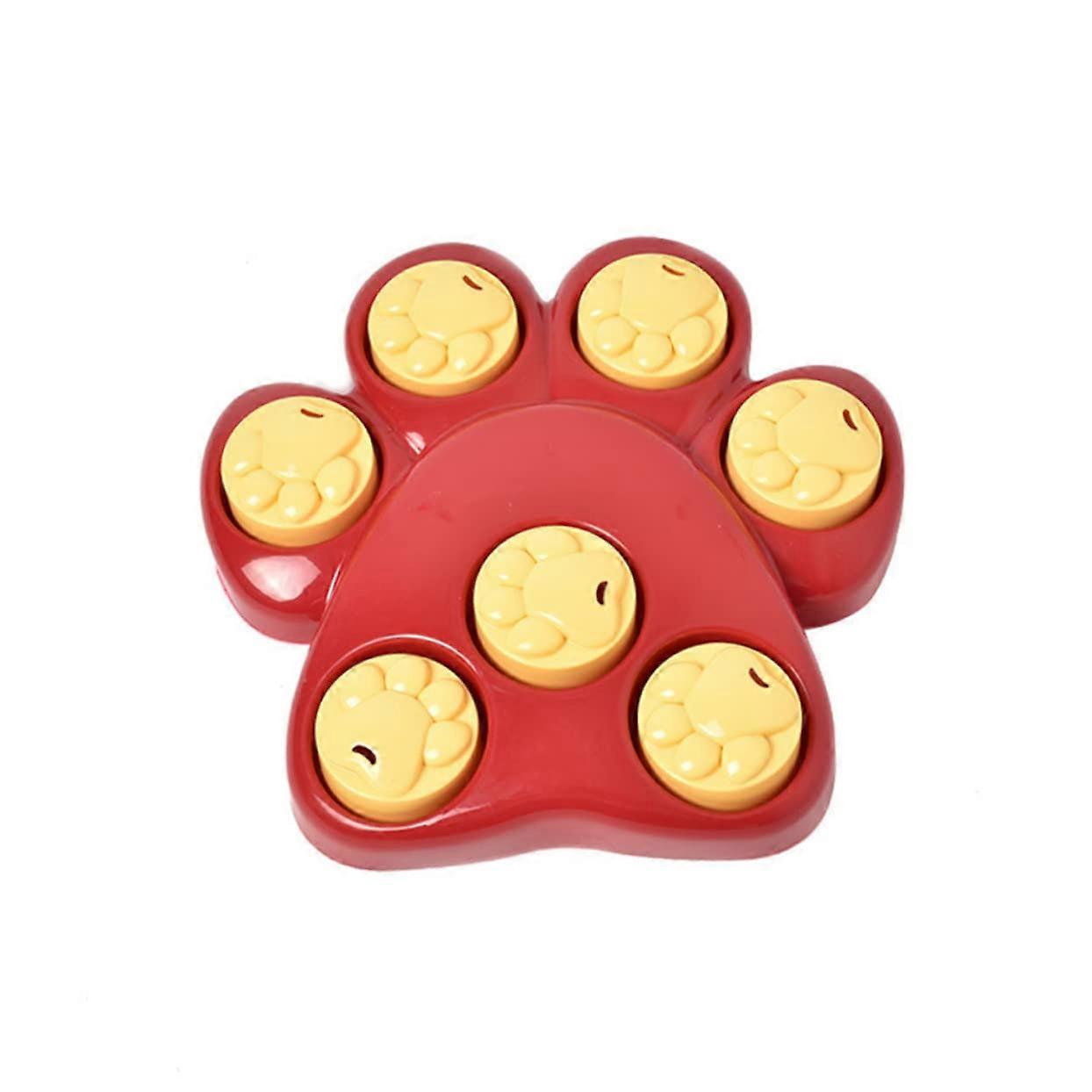 Slow Feeder Station Footprint Design, Anti Collision Bowl, Durable Plastic For Dogs And Cats