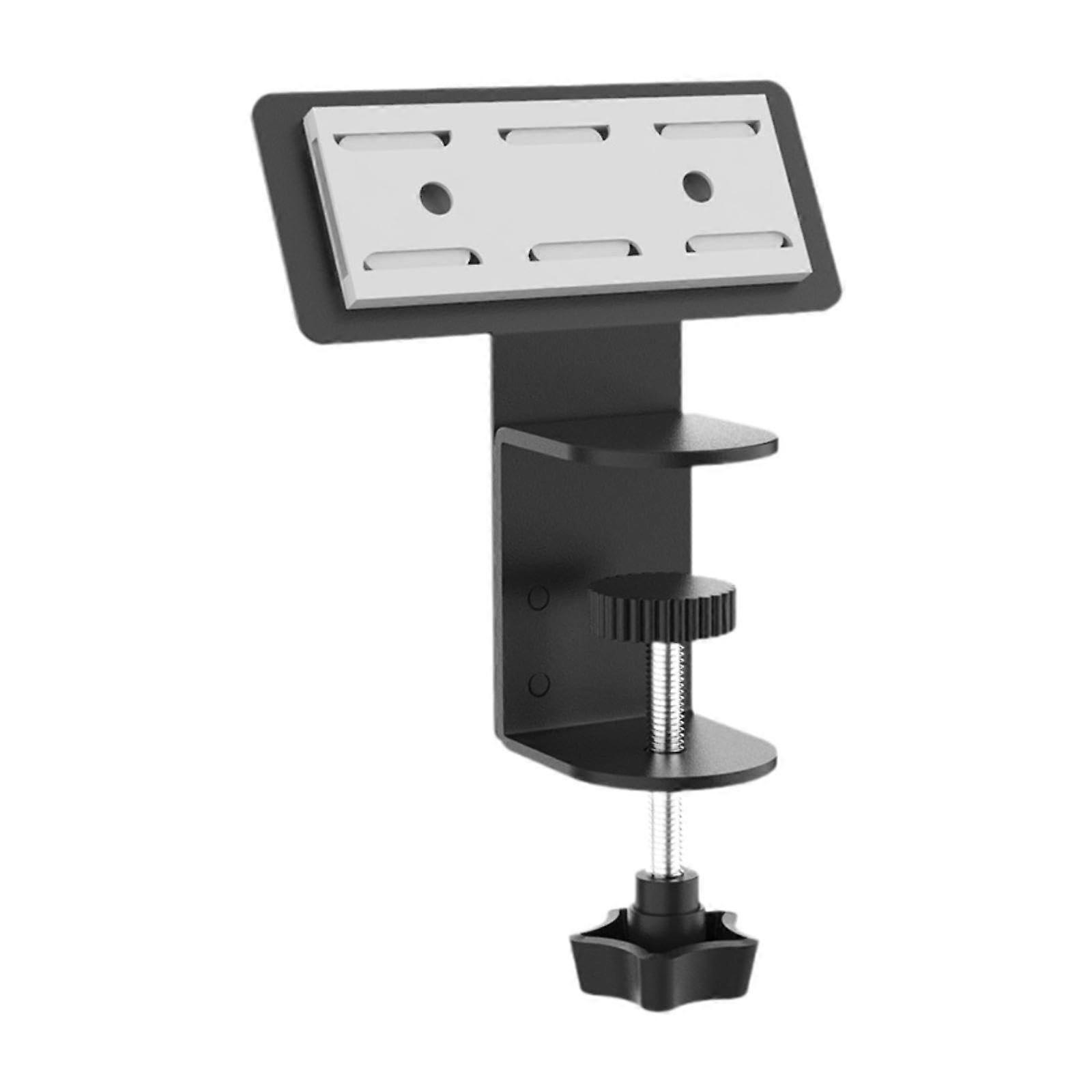 Removable power strip holder for the desk, easy to install, clamp mount for power strips on the desk, black
