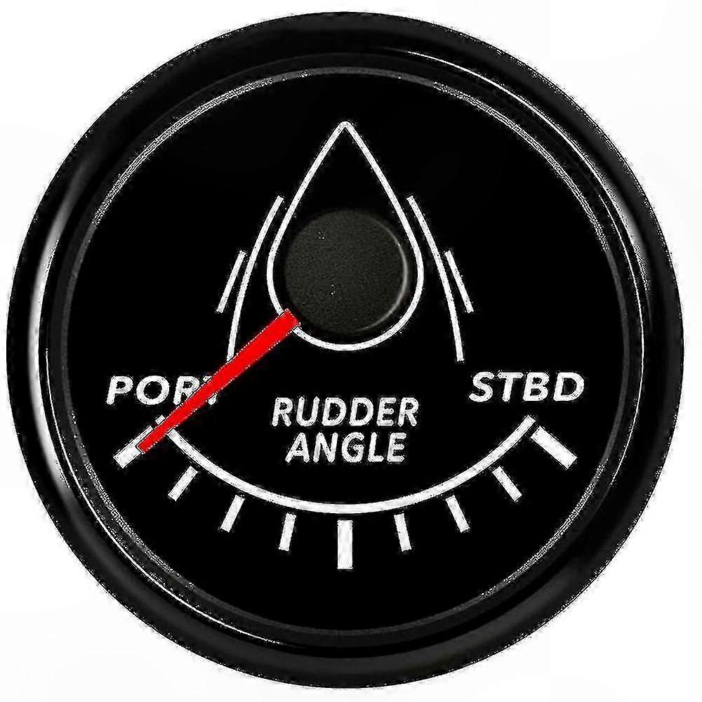 Marine Rudder Indicator with Waterproof Red Backlight and 0-190 Ohm Sensor for Yachts