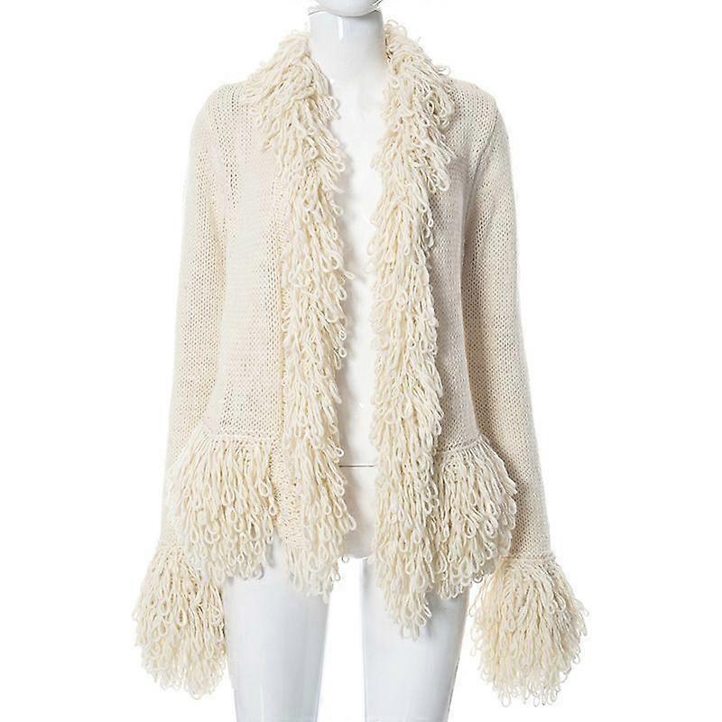 Qtp379 Vintage Sweater Coat Women's Autumn And Winter Style Loose And Lazy Style Knitted Cardigan Top