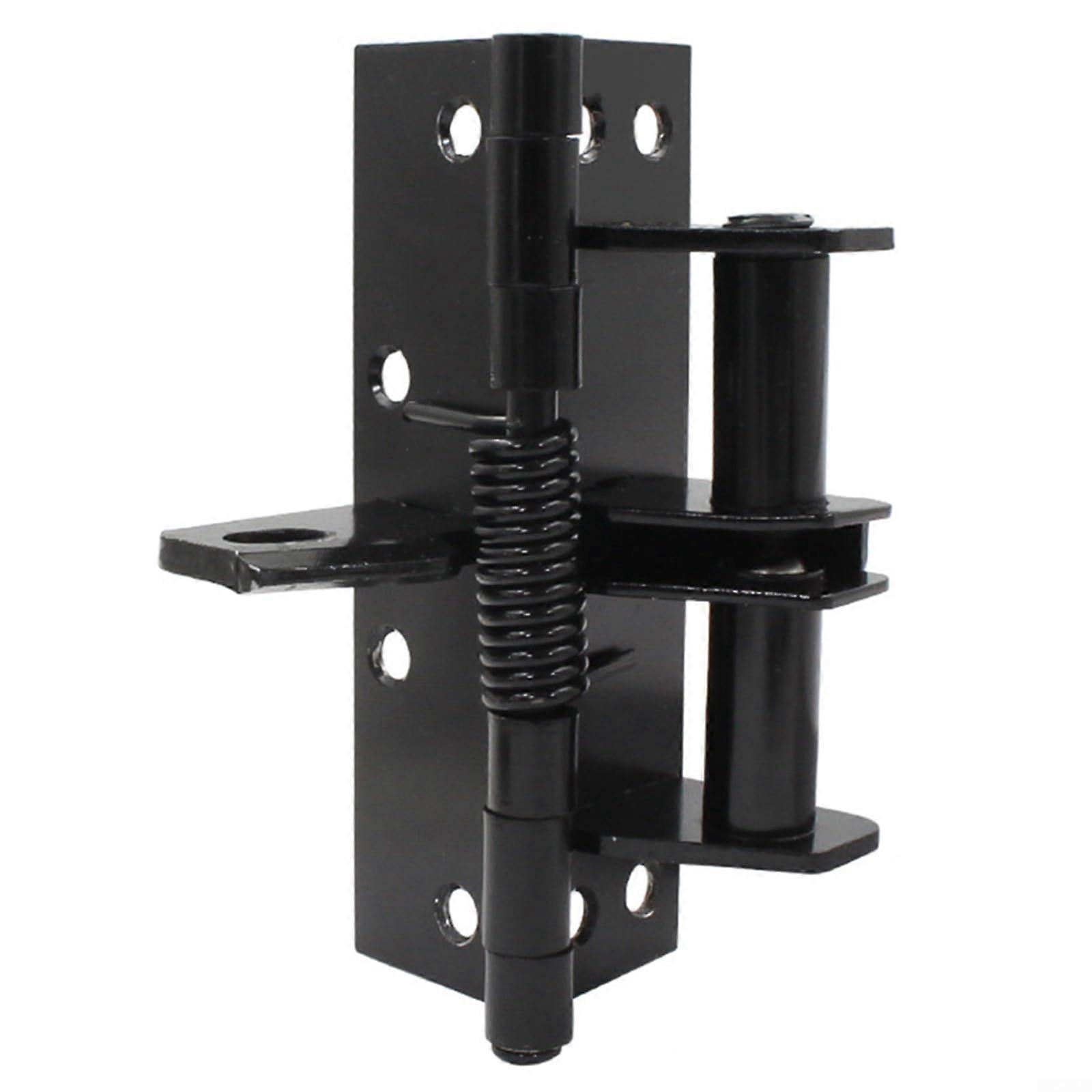 Adjustable Door Spring - Multifunctional Design, 90-Degree Positioning, Black Finish, Universal Fit