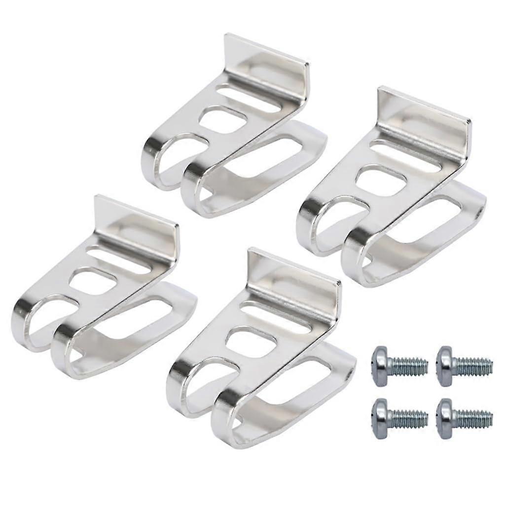 Tool Belt Clip Stainless Steel Construction 4-Pack for Workshop Accessories, Efficient Access, Compatible with Tools