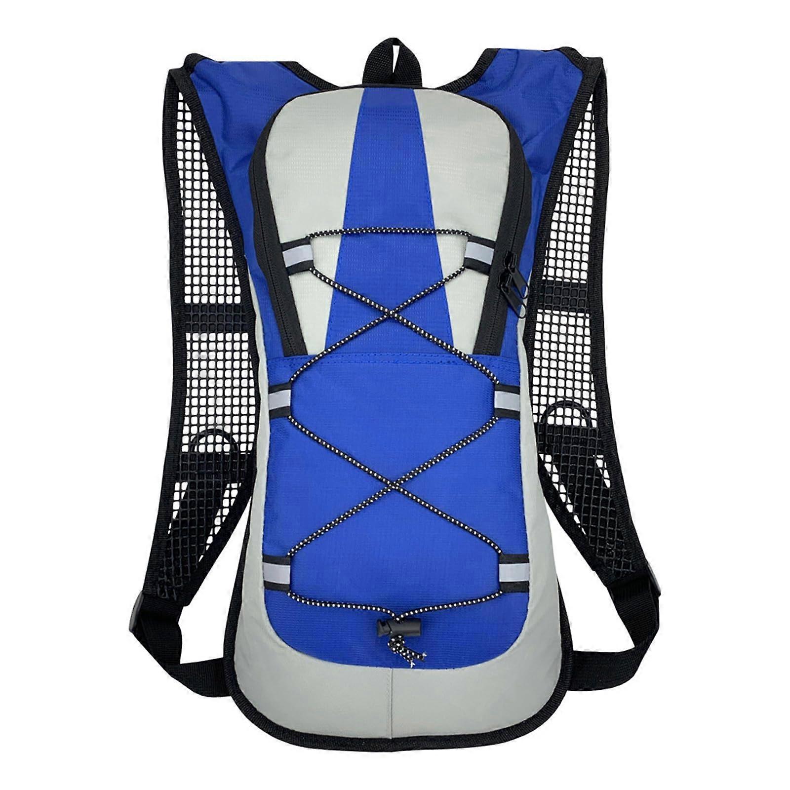 Hydration Backpack Water Bladder Bag Hydration Pack For Running Cycling Camping Travel Daypack Blue