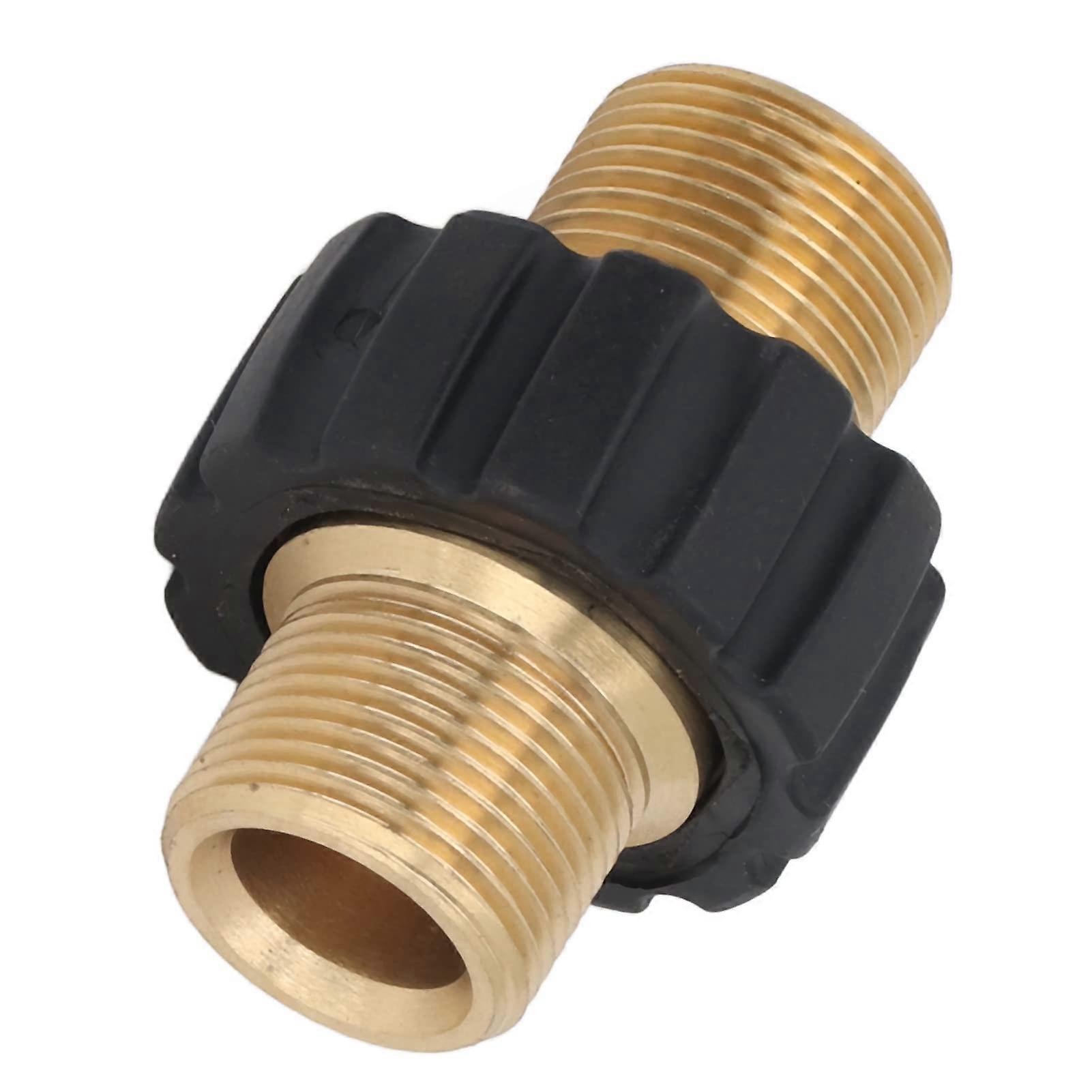 Pressure Washer Adapter Kit 5000PSI Brass M22 to M22(14mm) Ref: 4951