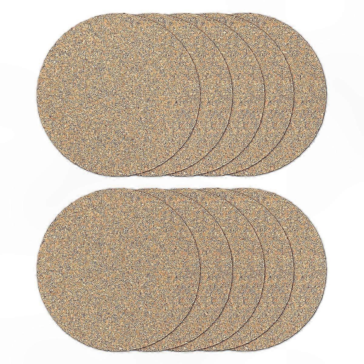 Round Edge Coasters, Set of 10 for Coffee Tables and Home Decor
