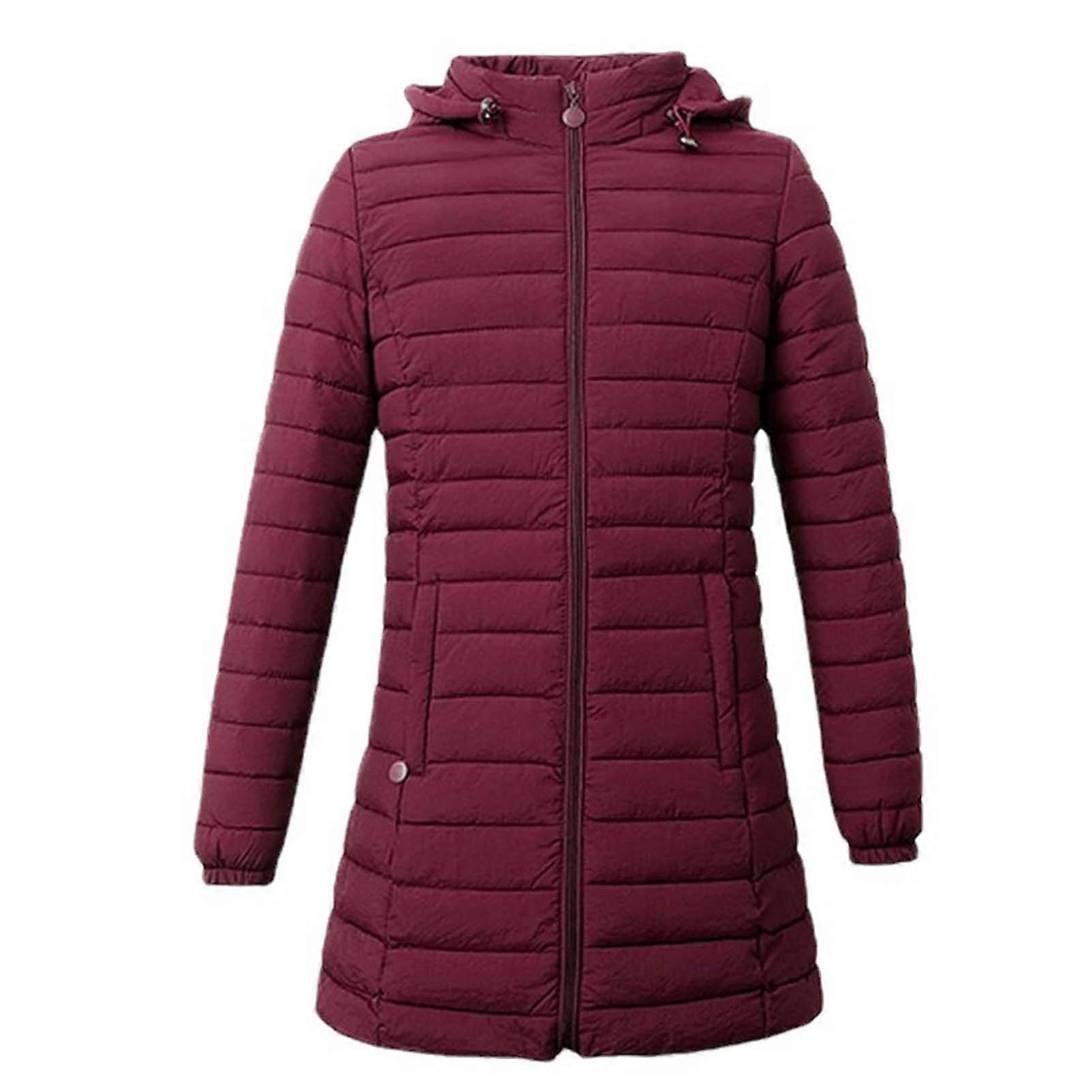 Fattened down cotton jacket women's mid-length
