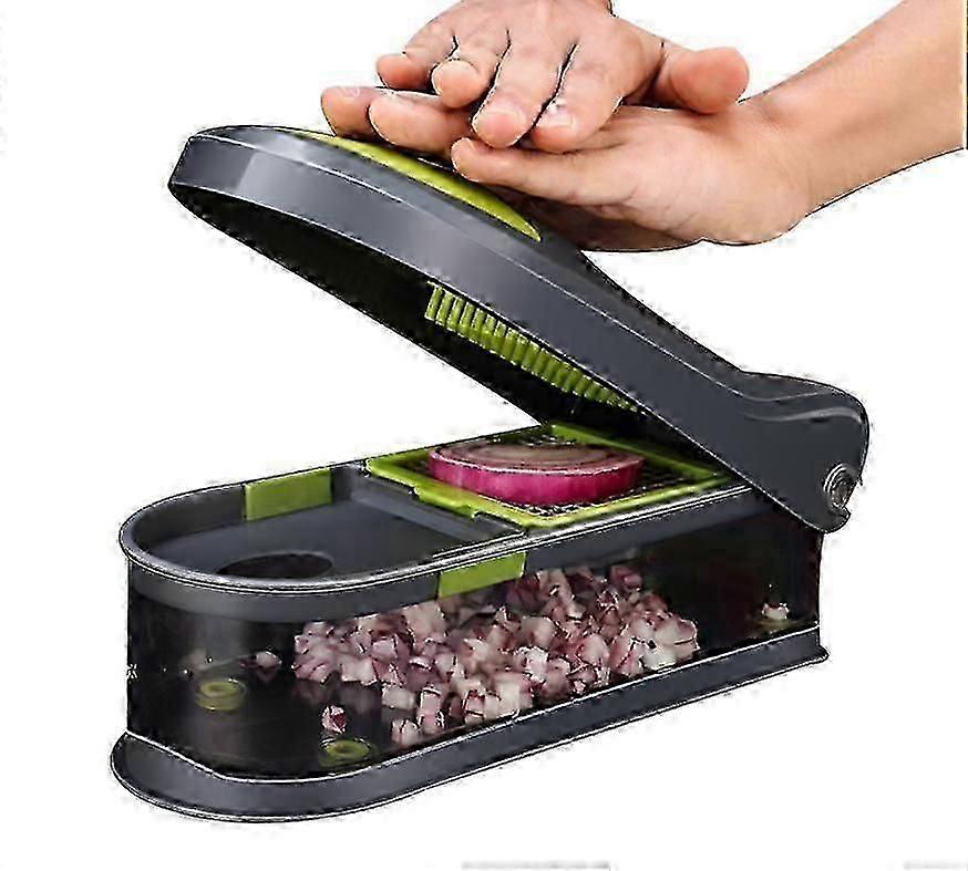 Fullstar Vegetable Slicer and Chopper with Container for Professional Food Preparation