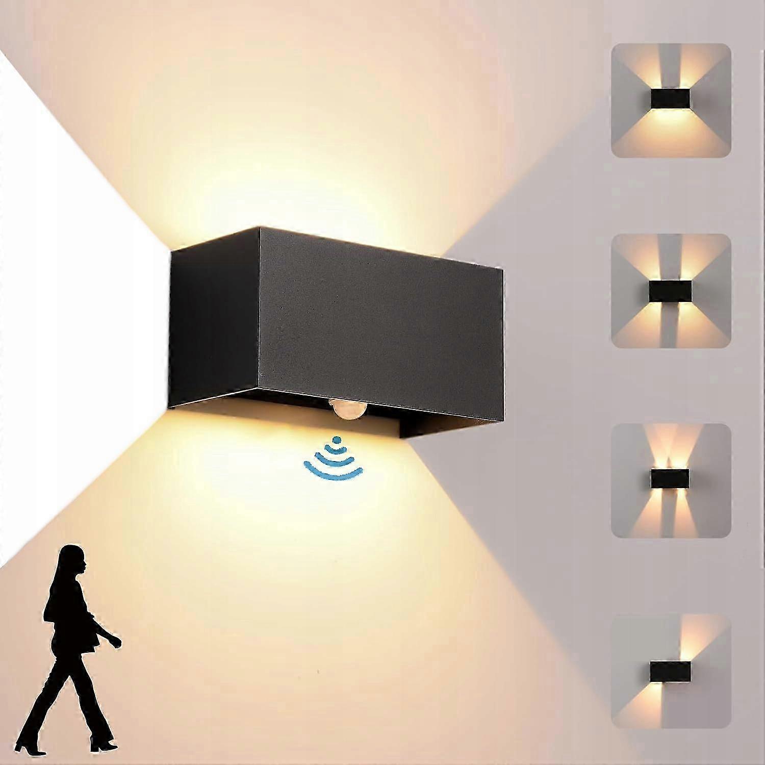 Outdoor Wall Lamp Garden Motion Sensor Facade Wall Led