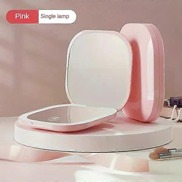 Portable LED mirror, double-sided folding, three lighting modes, suitable for multiple scenarios