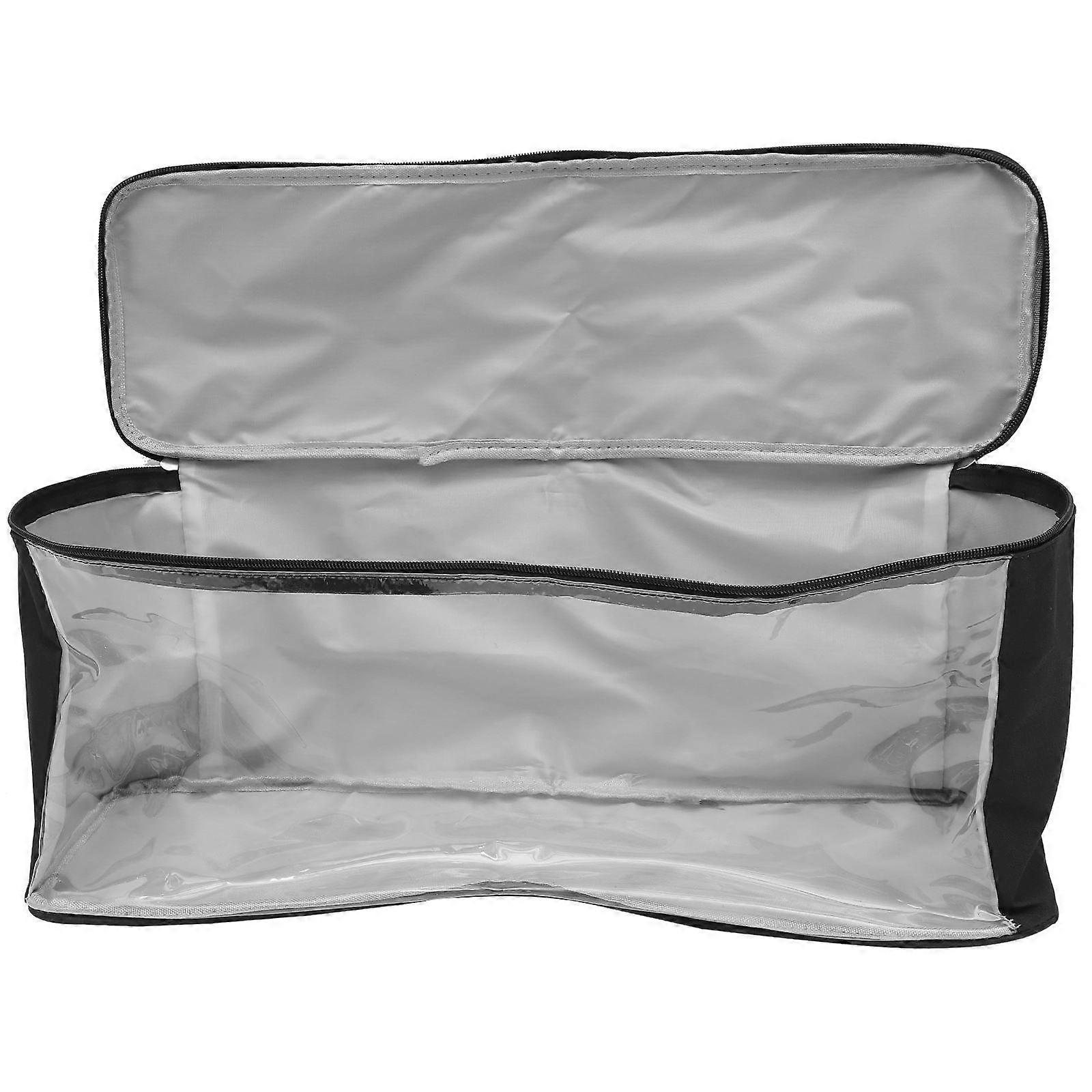 Black Baseball Caps Carrier Storage Organizer for Travel Daily Use Featuring Transparent Window Design 1Pack