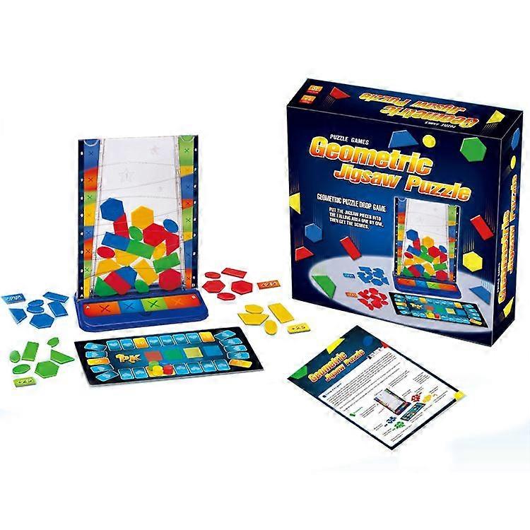 Geometric puzzle GEOMETRIC PUZZLE Parent-child interactive board game Two-player children's board game