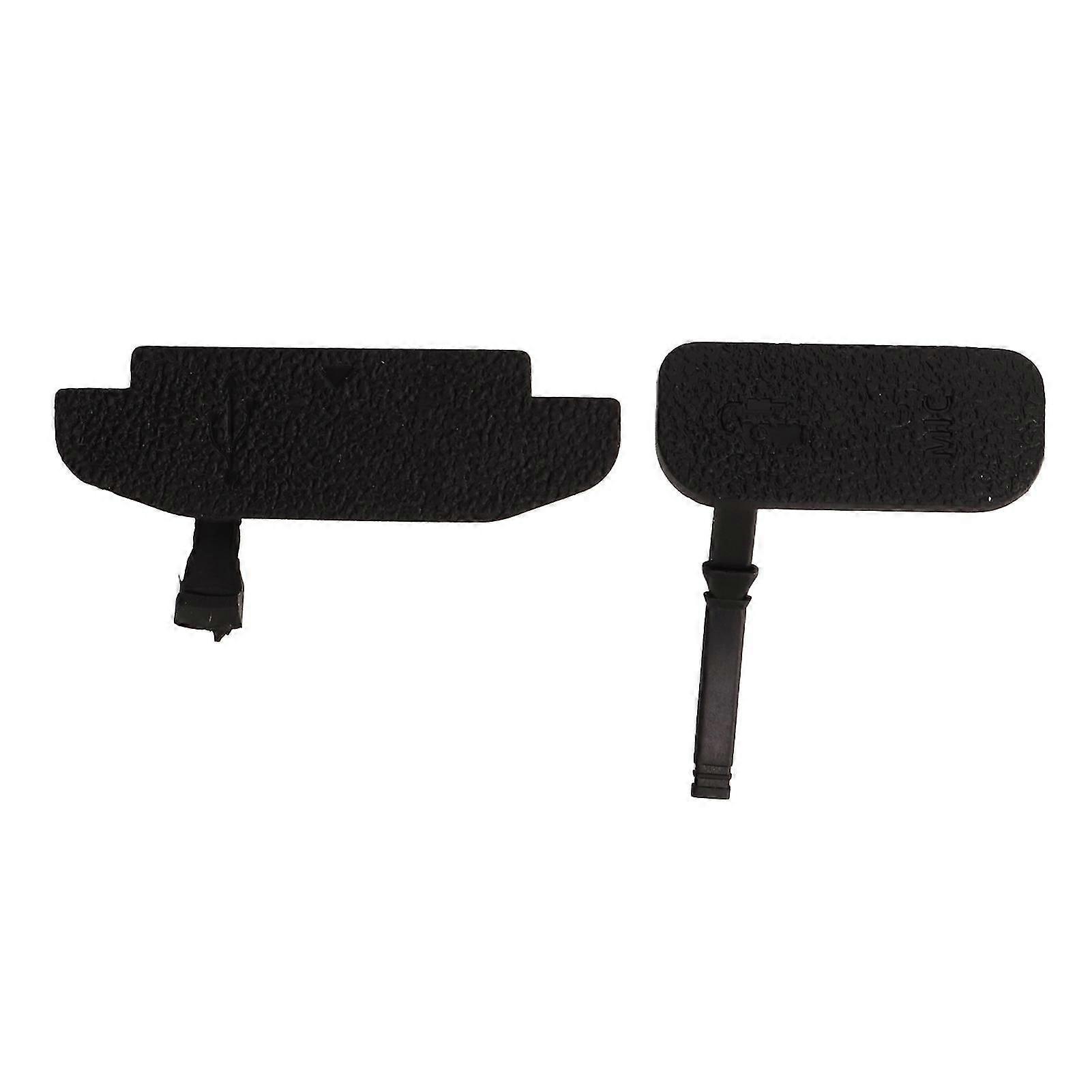 2Pcs Camera USB Cover Side Rubber Charge Port Lid Left External Repair Accessory Suitable for 77D 800D