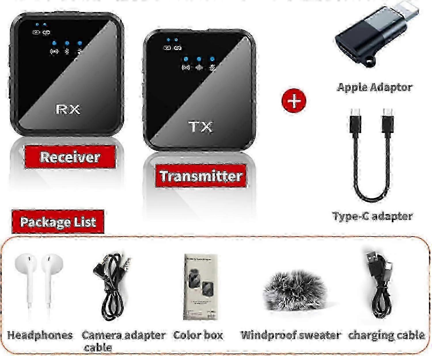 Wireless Mini Microphone with Enhanced Audio Clarity for Mobile Devices