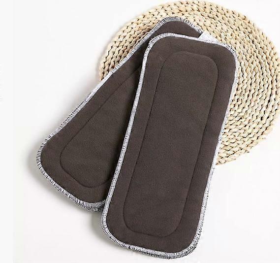 4pcs Diaper Inserts Pads: 5 Layers High Absorbing Reusable Washable Inserts Liners Pads for Babies Cloth Diapers Nappies Accessories