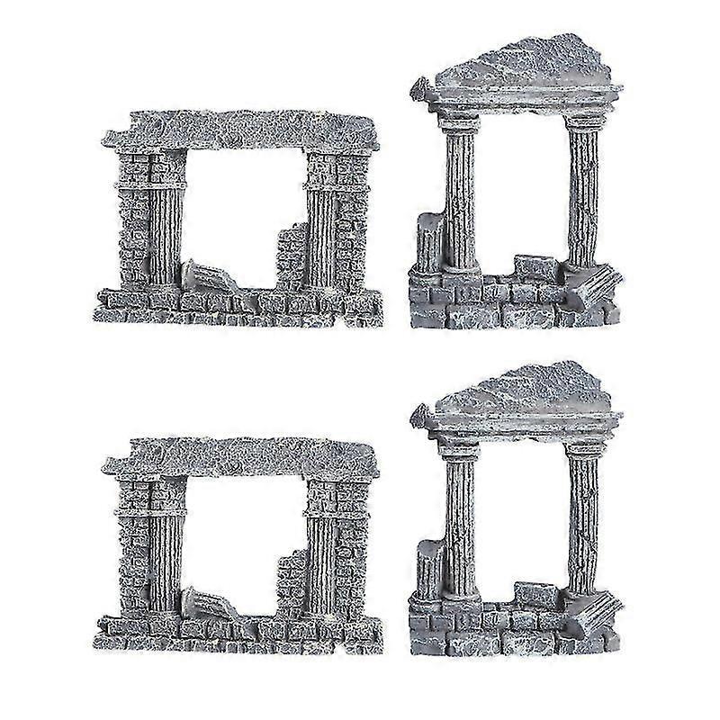 4pcs Roman Pillar Model
