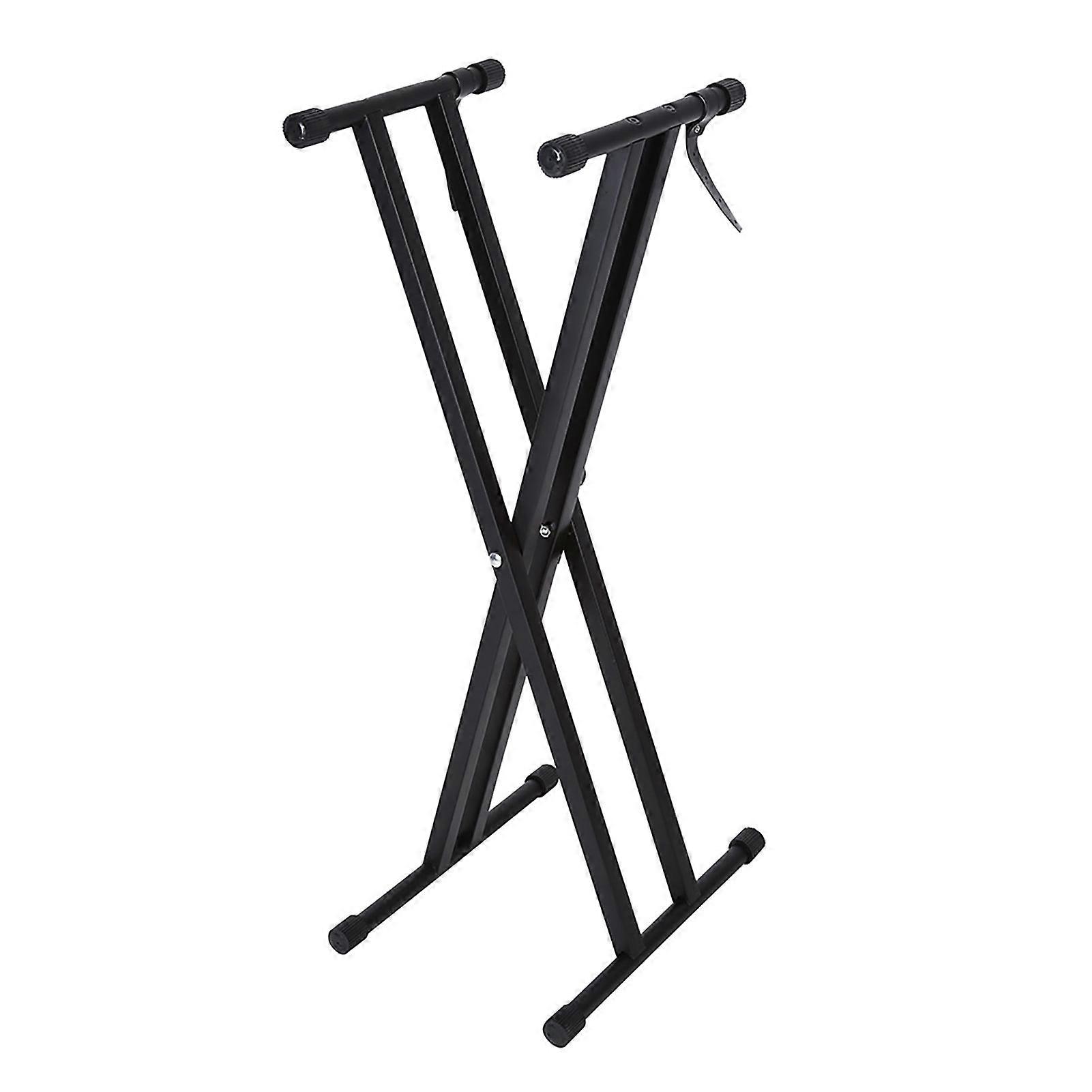Portable X-Shaped Keyboard Stand, Double Braced Electric Organ Stand, Adjustable Height