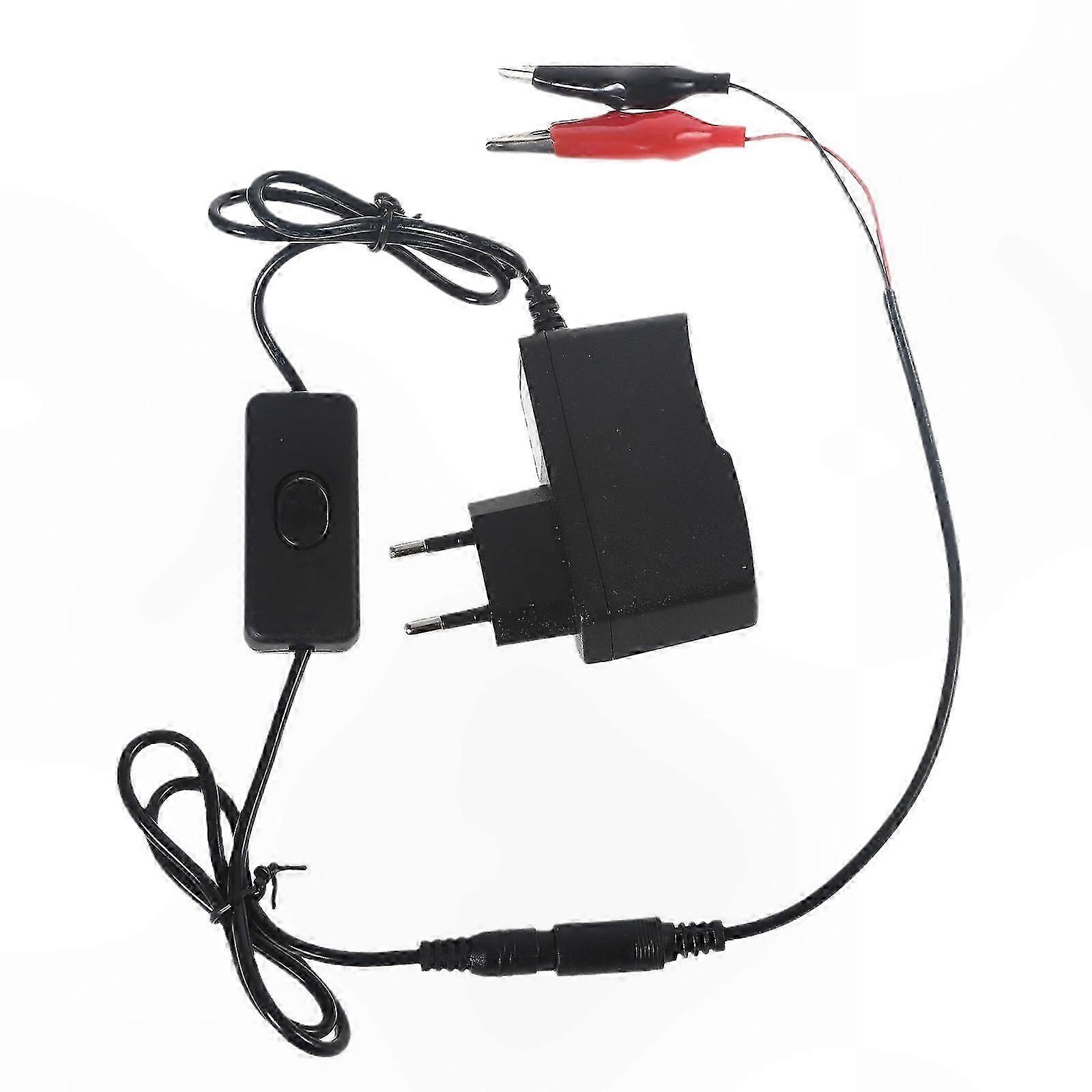 1.5V 1A AC Power Adapter with ON/OFF Switch, Battery Eliminator for AA LR6 AAA LR03 LR20 C D Cells