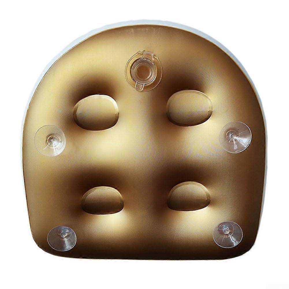 Non Slip Inflatable Bath Anti Slip Bath Mat Waterproof Design Gold Color For Safe Comfortable Bathing