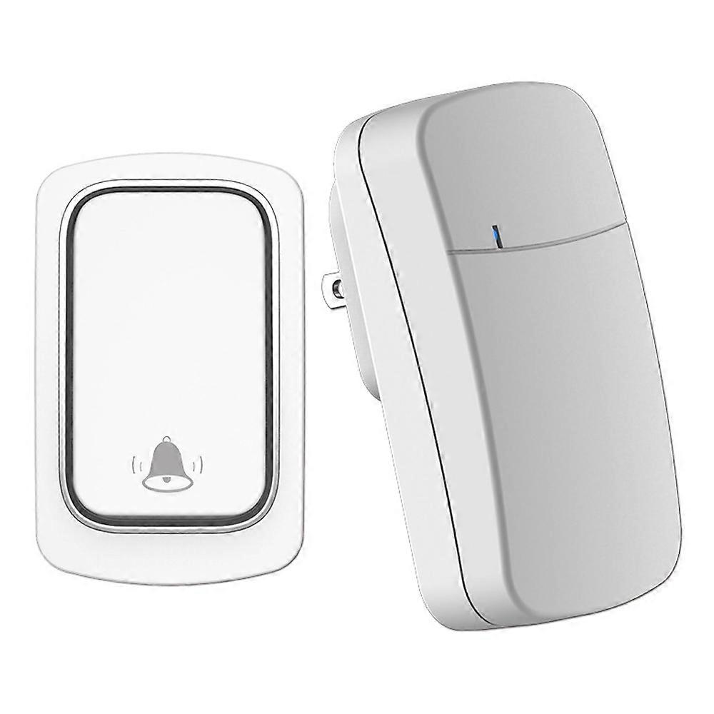 ML01 Self-powered Wireless Door Bell 38 Ringtones Home Intelligent Alarm System,1 Transmitter+1 Rece