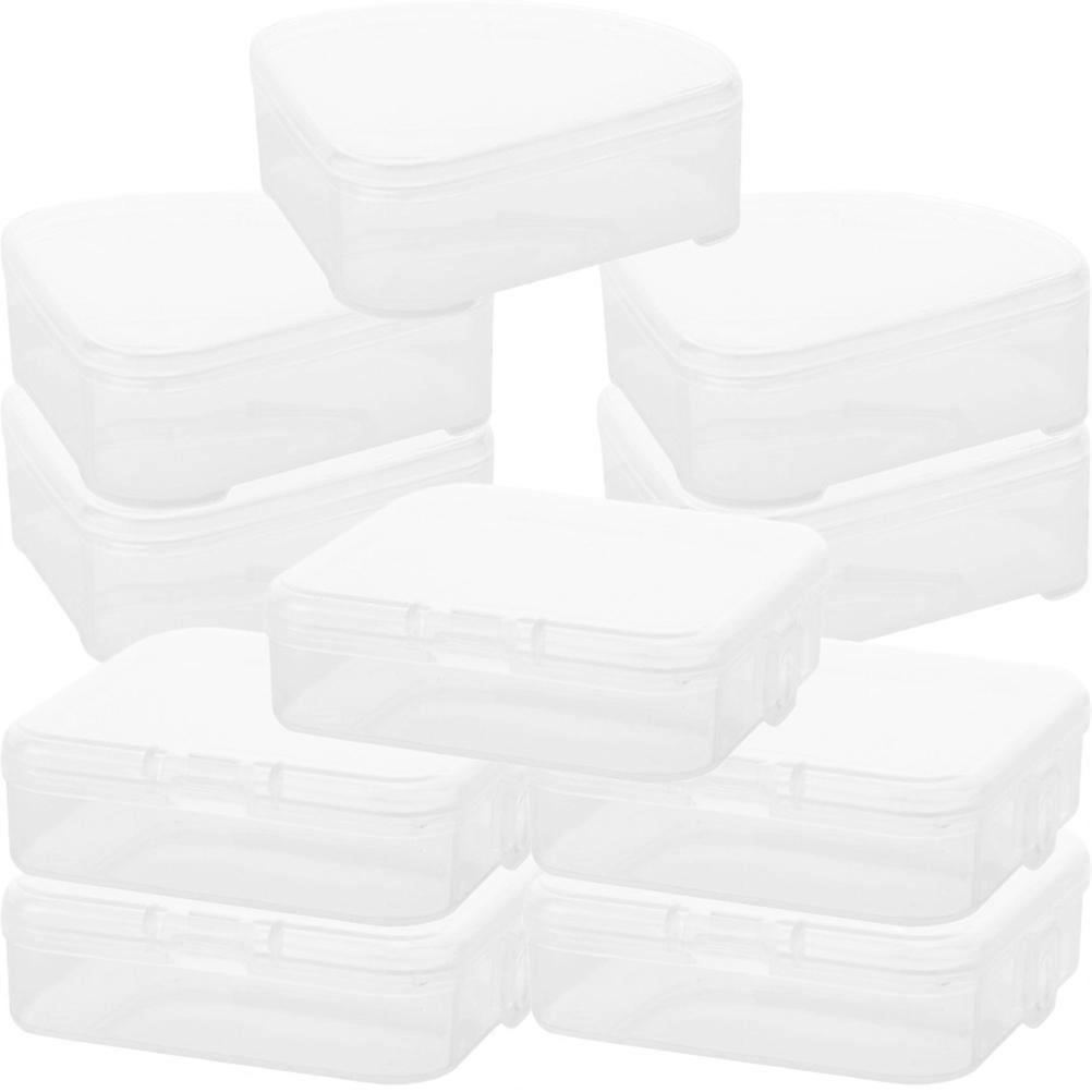 Transparent Makeup Sponge Holder Case for Cosmetic Use 10Pcs Set