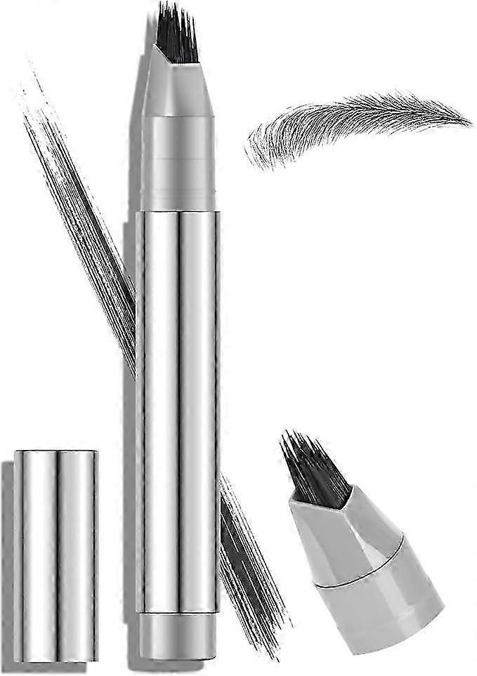 Microblading Brush Eyebrow Pen, Waterproof Liquid Brow Pen, Brow Fection Angled Brush Eyebrow Pencil, Long Lasting,Quick Drying Natural Makeup, Vegan