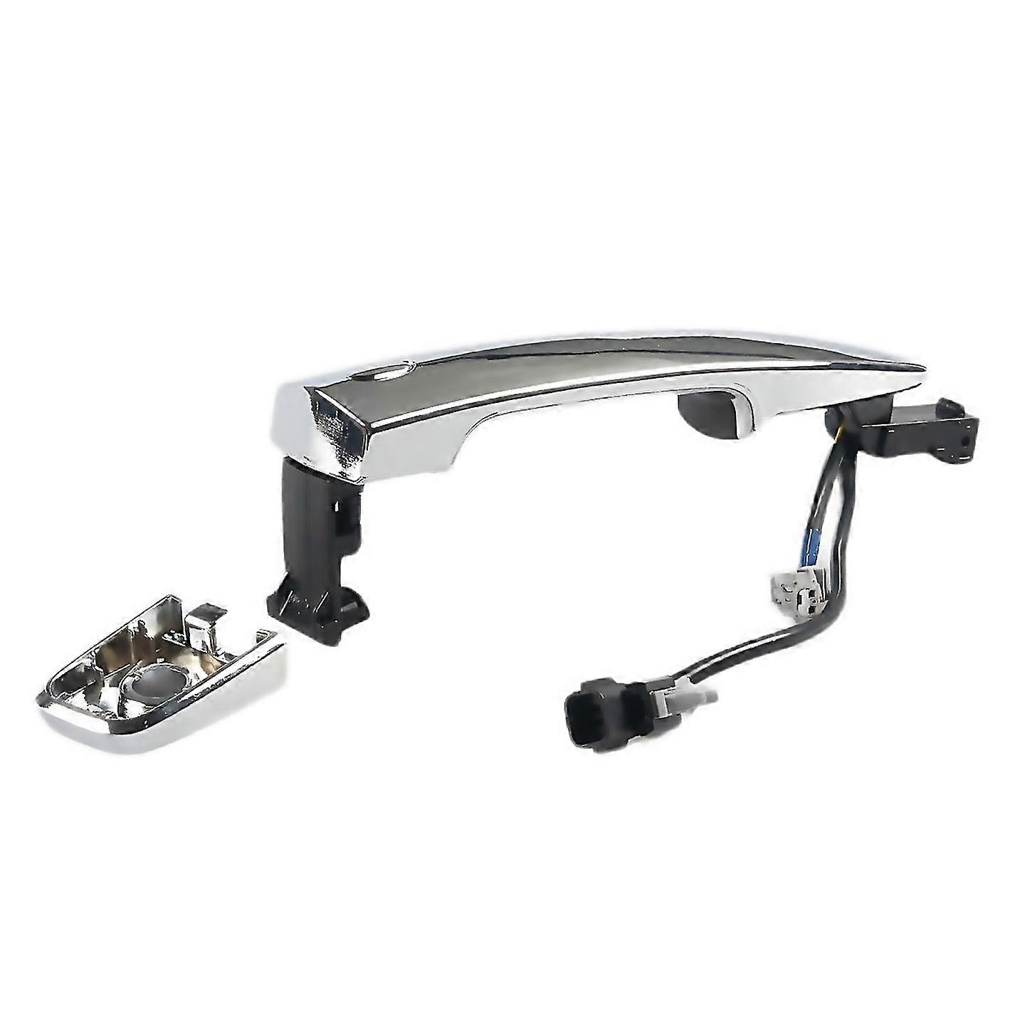 For 1pair Front Door Exterior Handle Chrome W Smart Entry