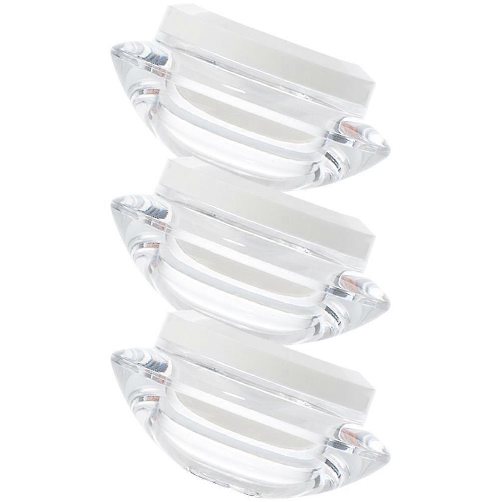 Face Cream Bottle Acrylic Container for Storage Use 3Pcs Transparent Jars