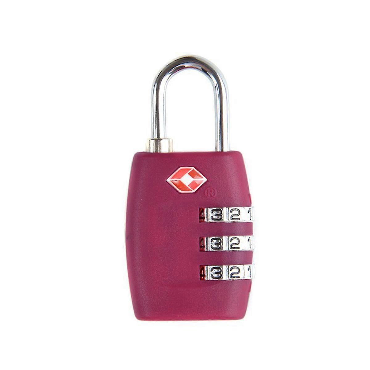 Password Lock Tsa Approved Combination Lock for Backpack Rose Red