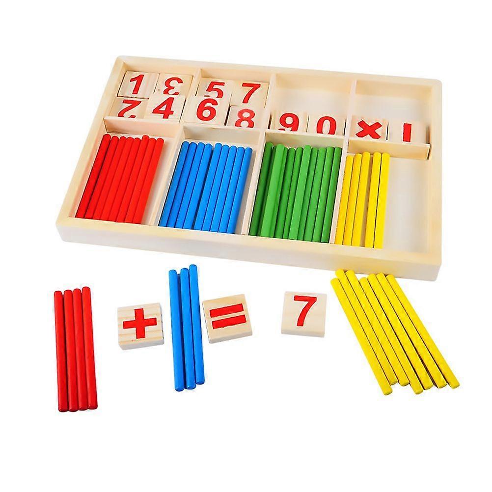 1 set of Kids Arithmetic Rods Intelligence Development Toy Kids Plaything