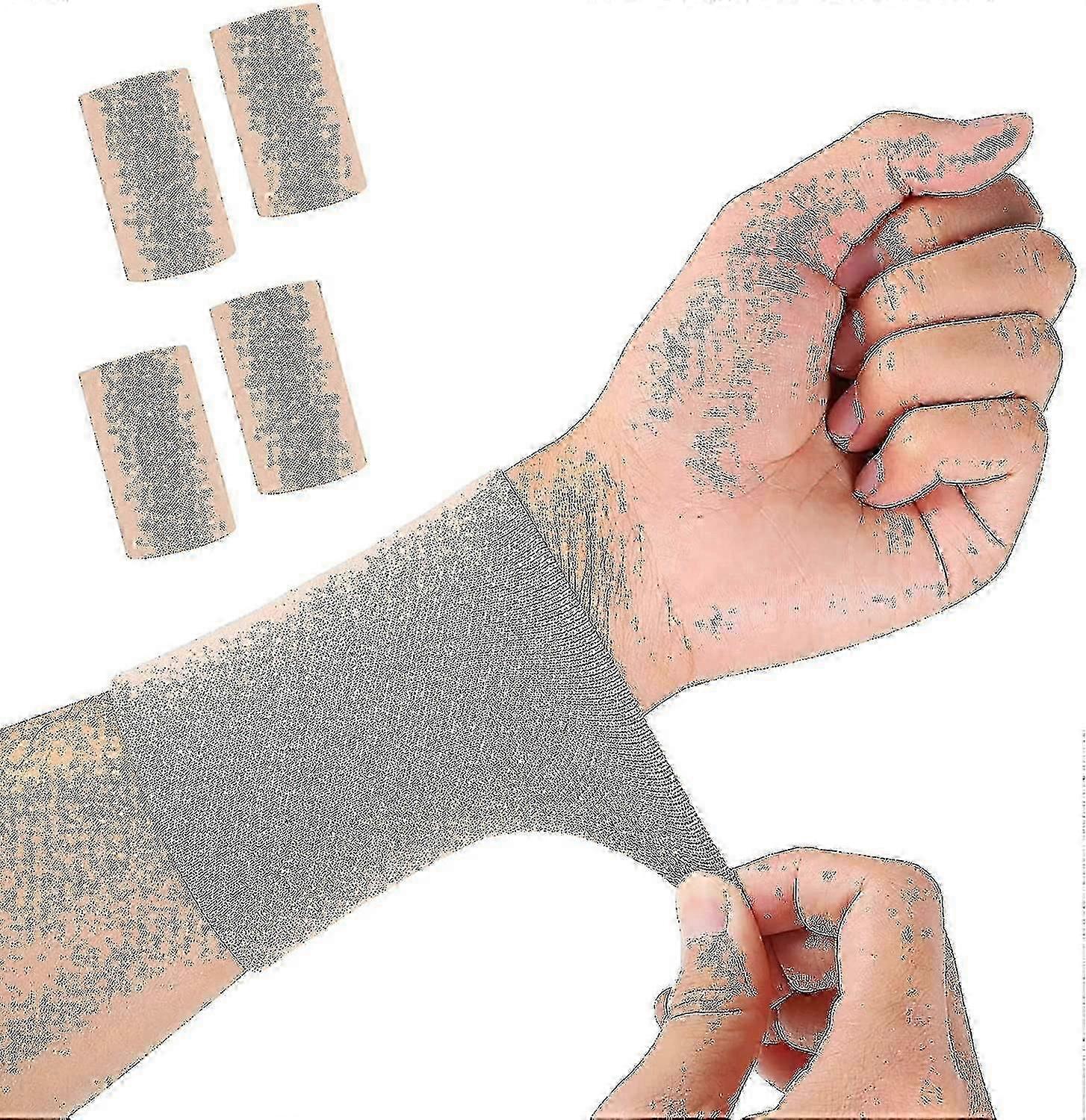 2 Pairs of Compression Wrist Sleeves and Braces for Men - Elastic Support Wraps for Wrist Pain Relief