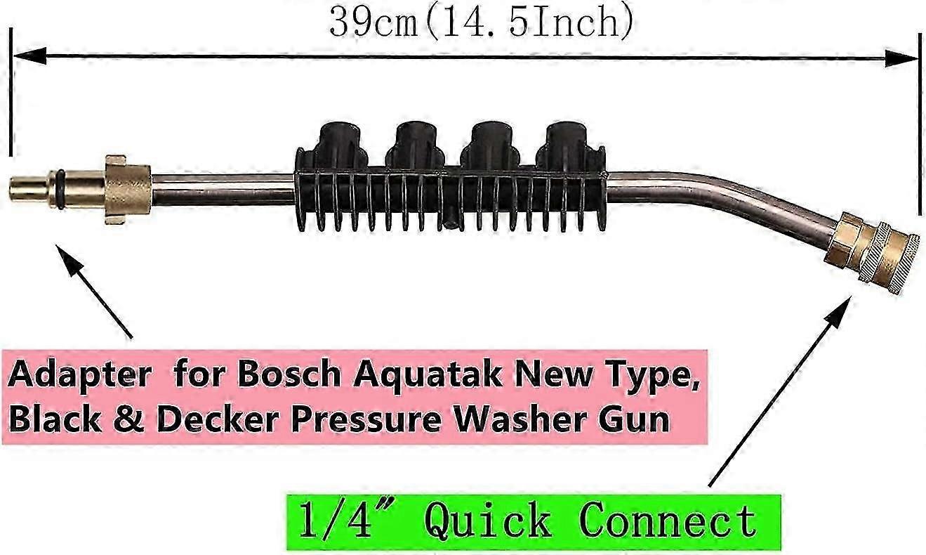 Compatible for High Pressure Washer Lance Extension Wand, 5 Quick Connect Spray Nozzles 2025