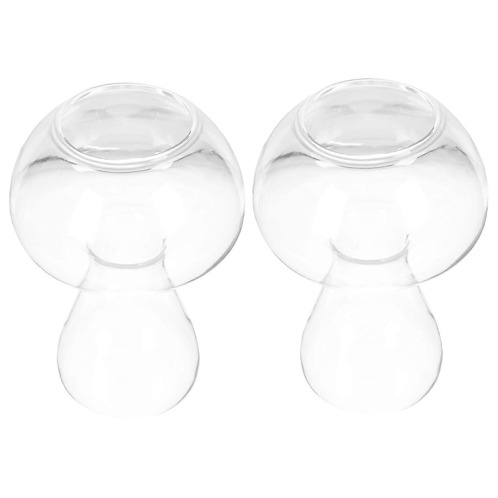 Creative Plant Vase Mushroom Shape Vase for Hydroponics 4Pcs