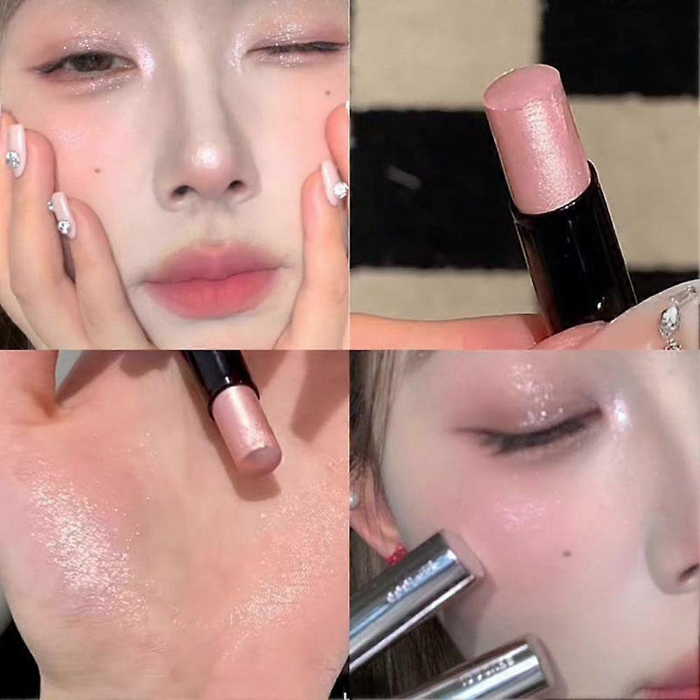 Highlight Jelly Brightening Stick Natural Glow Moisturizing Makeup Multi-Purpose Highlighter Portable Stick Long Lasting