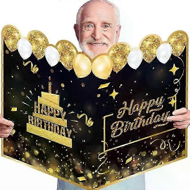 Oversize 21x15in Custom Birthday Card Giant Guest Book Alternative für Partys
