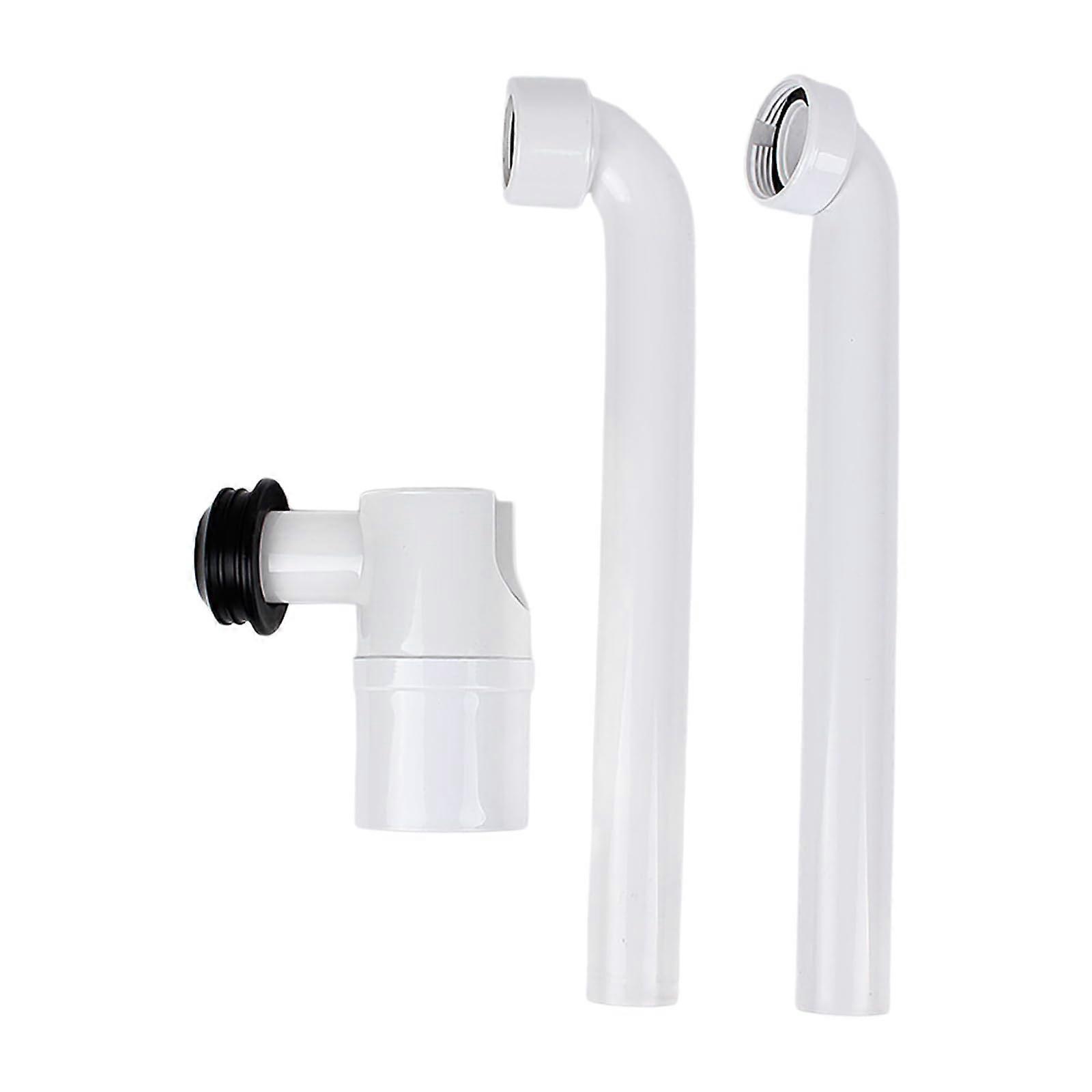 Adjustable Sink Drain 1/4 Inch Space Saving Waste Pipe for Bathroom, Durable Washbasin Siphon, Easy Installation