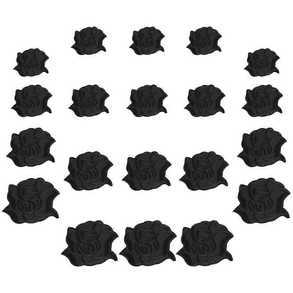 Rose Iron On Patches For Clothes Decoration 40 Pcs Applique Suitable For Daily Use Repair And DIY
