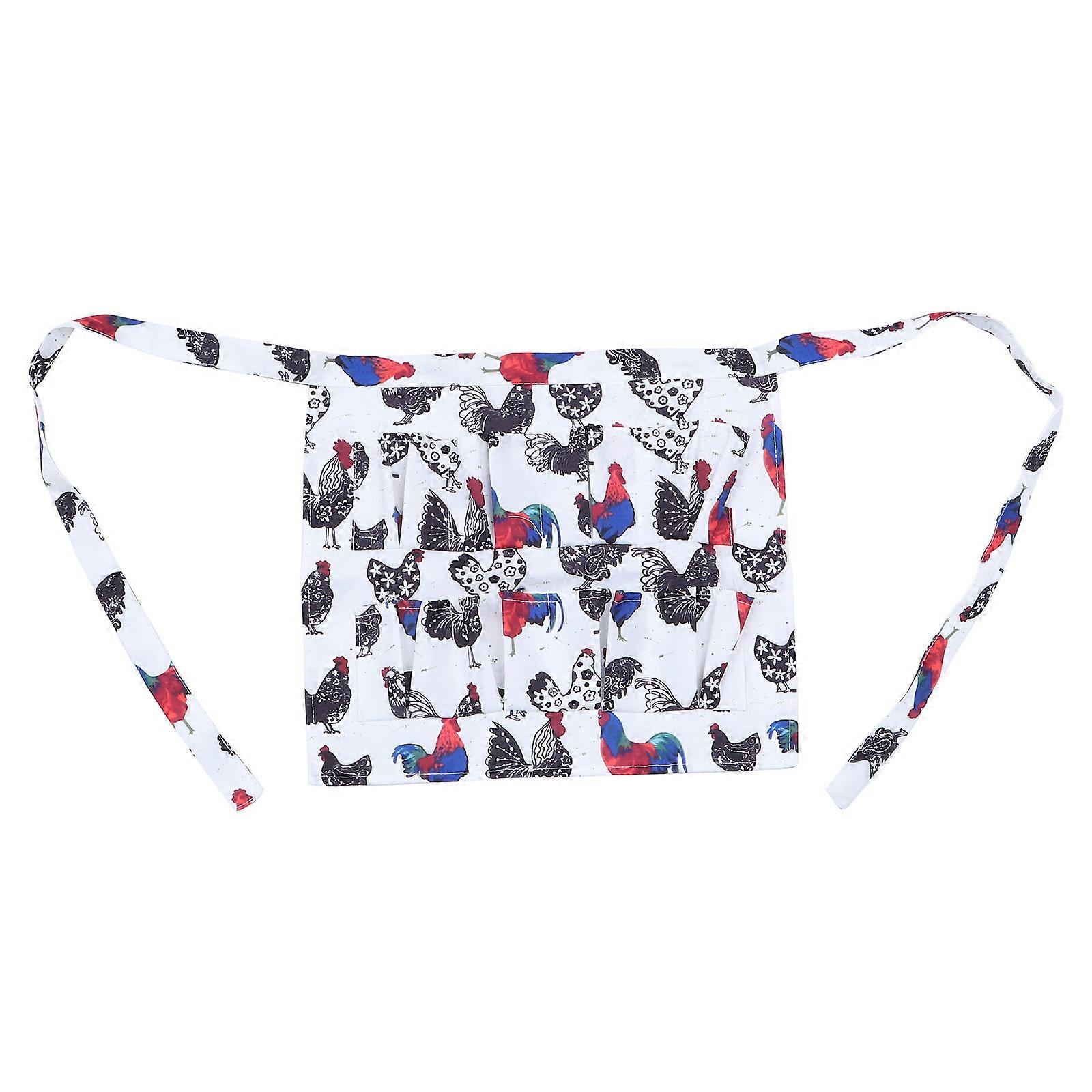 Egg Holding Apron For Kitchen And Small Farm Use With Fabric And Convenient Pockets 2Pcs