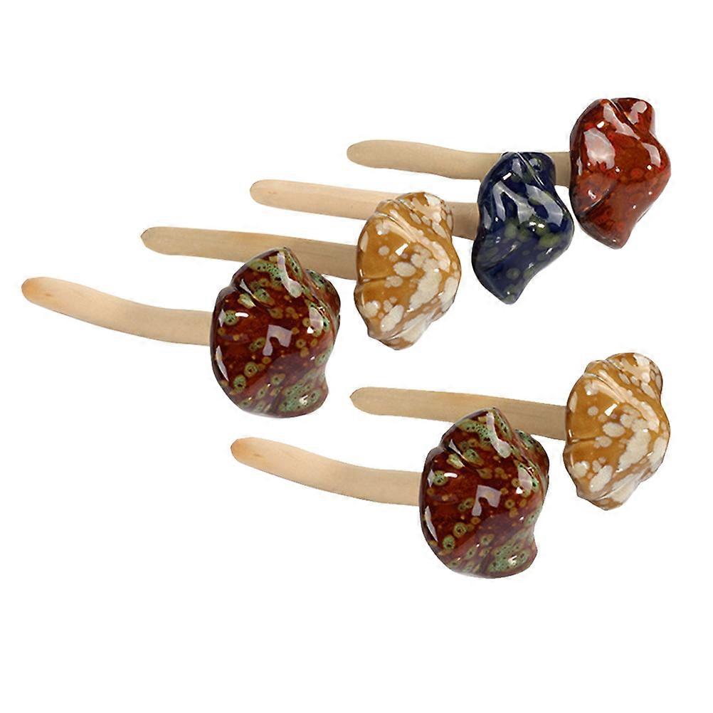 Garden Ornament Ceramic Mushroom Set for Backyard Use 18Pcs