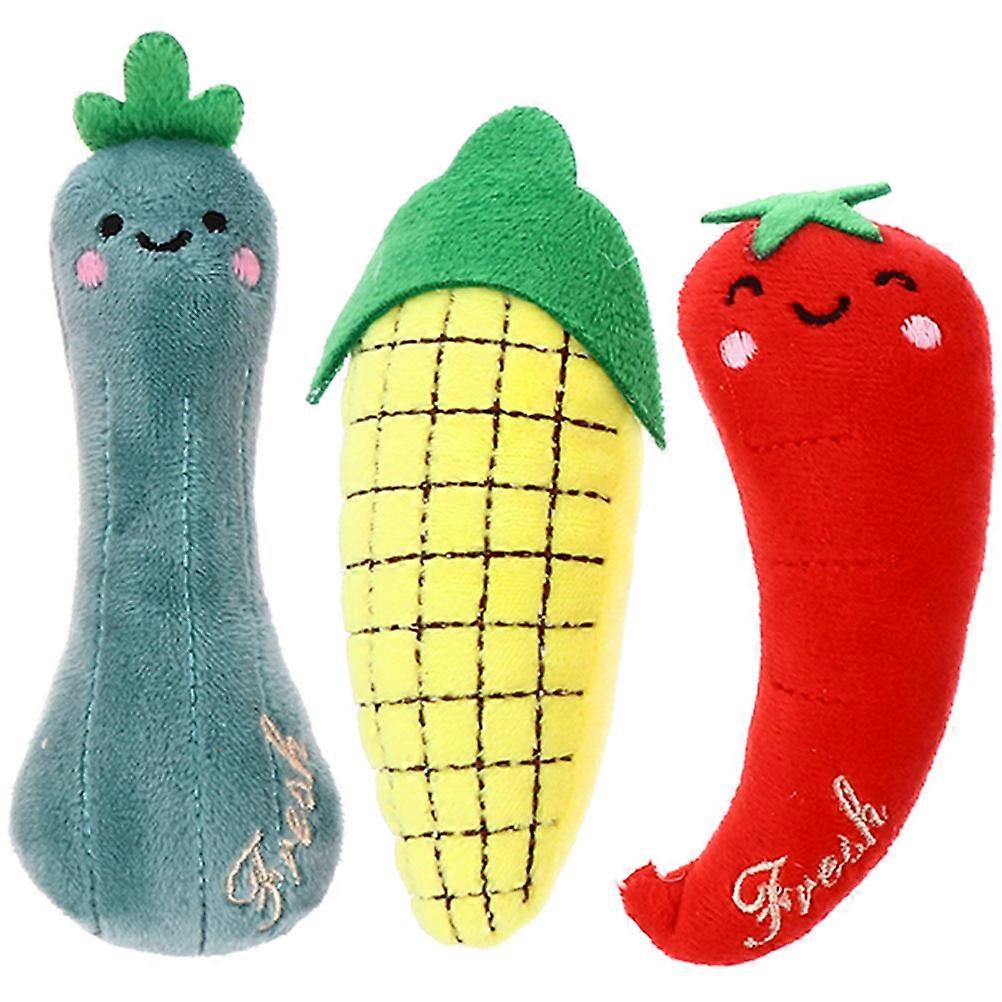 Indoor Pet Supplies 6 Pcs Cat Teasing Toys Plush Catnip Toys Assorted Color For Pet Owners