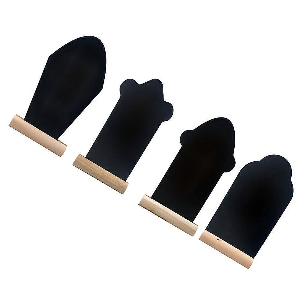 Desktop Blackboards Decor for Easter Use with 8Pcs Reusable Wooden Boards