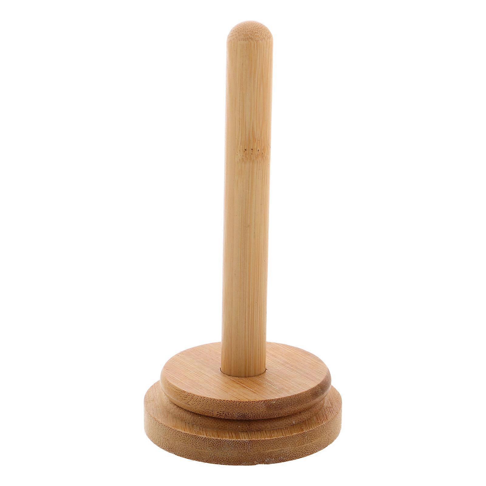 Wood Yarn Holder Stand for Rotating Yarn Spool Storage 4Sets Organizer