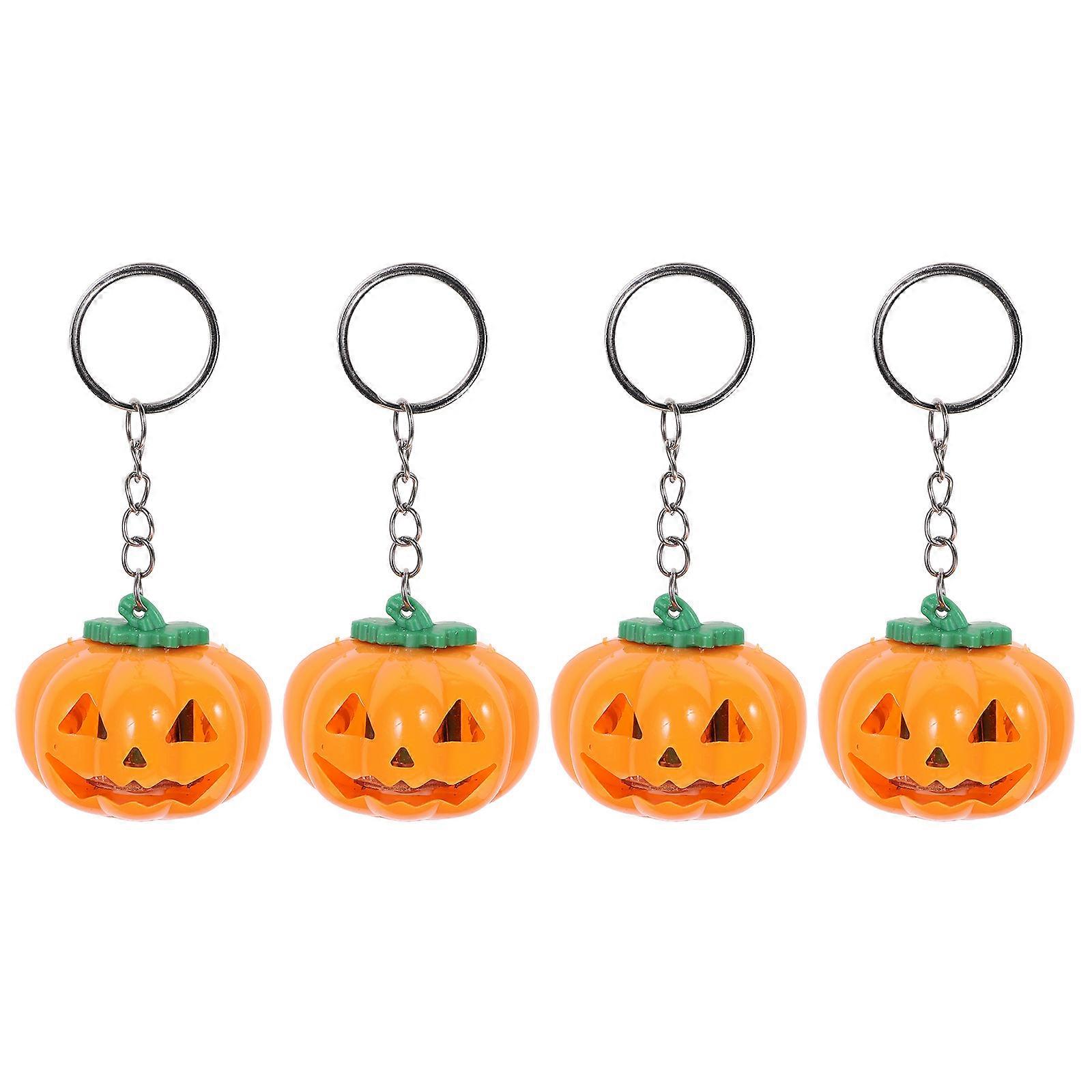 Halloween Keychain for Hanging Keys Plastic 4Pcs Pack