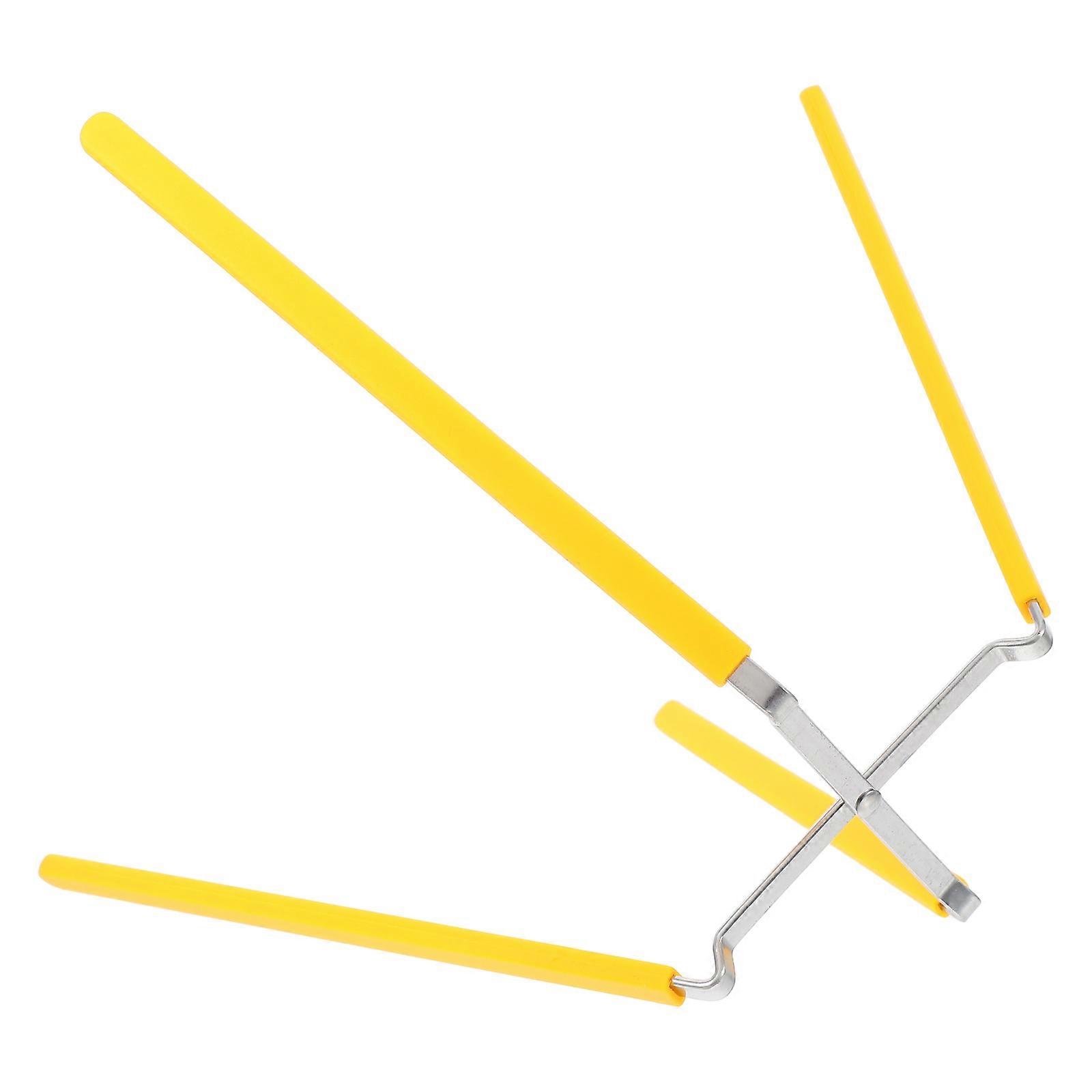 Collapsible Cake Cooling Bakeware Four Claws Inverted Cake Stand Baking Stand for Cakes Yellow 27.50X27.50X16.00CM Displaying 1Pcs