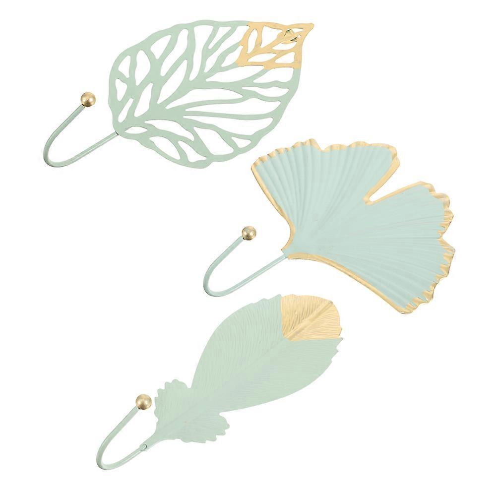 Decorative Leaf Shaped Wall Hooks Multi Use Hooks 12Pcs for Home