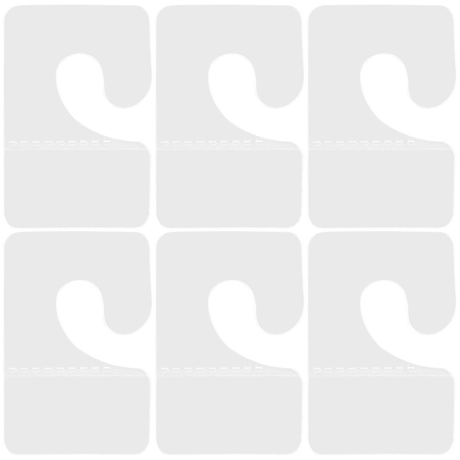 PVC Sticky Hanging Tabs 300 Pcs Hook Shape Ideal For Merchandise Retail Display Self Adhesive Tags