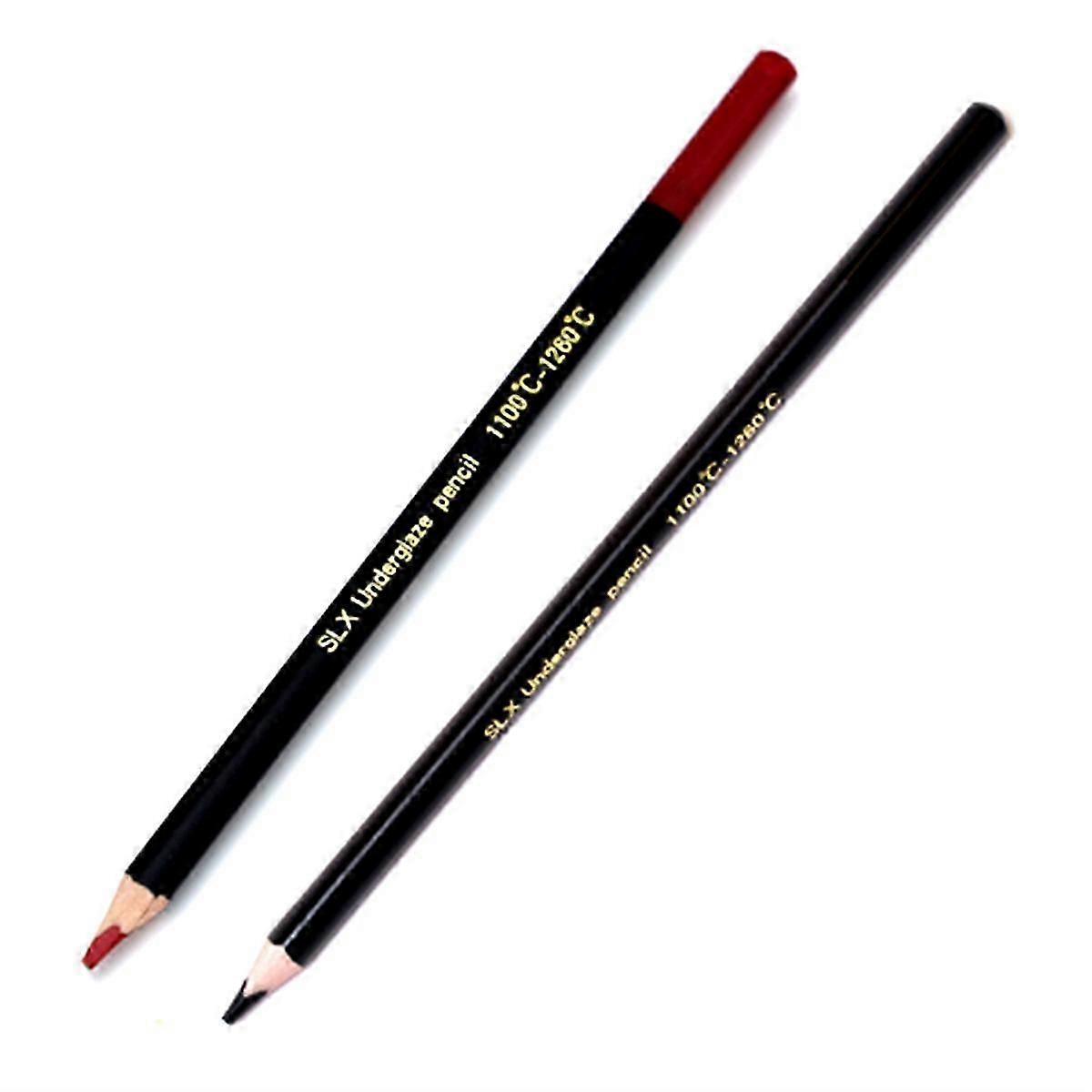 2-Colour Underglaze Pencils for Pottery and Ceramic Art DIY Projects in UK Craft Workshops