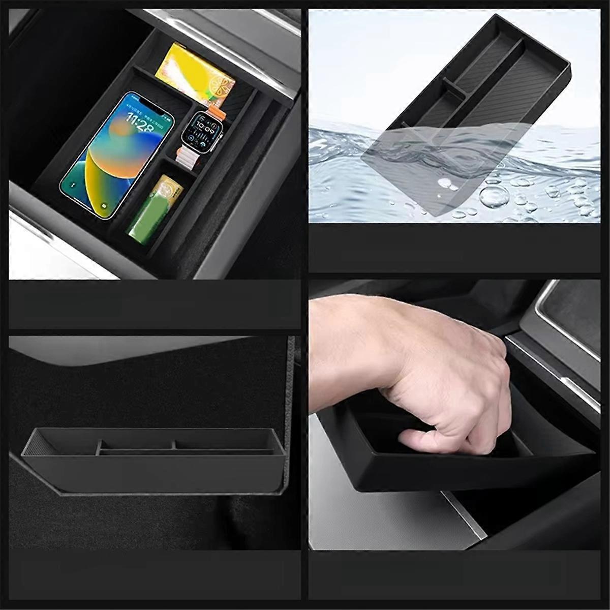 Center Console Lower Storage Box Organizer Tray for Model Y 2025 Interior Accessories