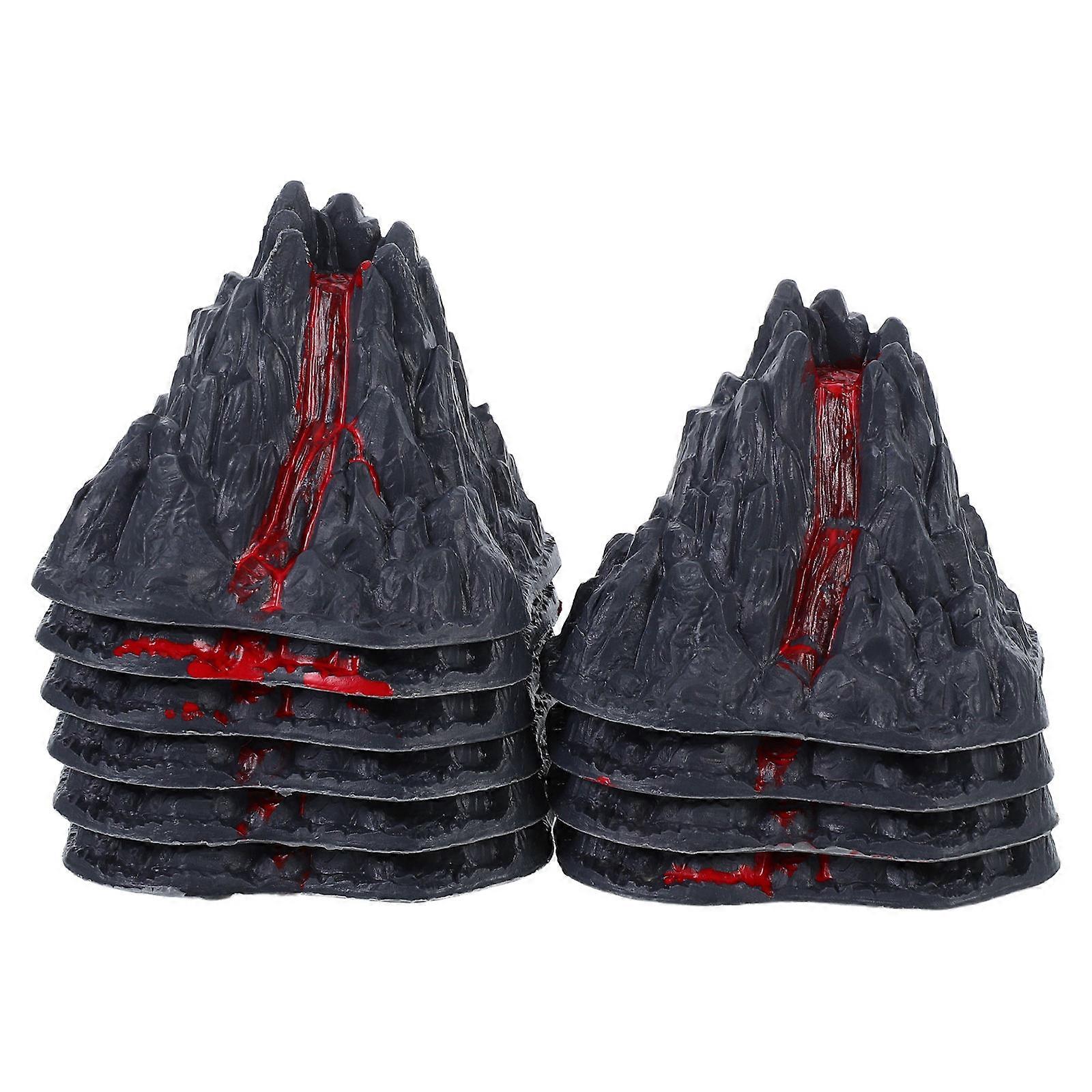 Volcano Toy Model Simulation Volcano for Decoration 10Pcs Assorted Color